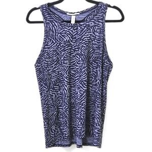 Athleta Racerback Tank Blue Pattern Size M Modern Athleisure